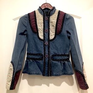 Vintage 2002 hippie boho Marc Jacobs jean jacket